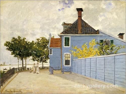 The Blue House, Zaandam by Claude Monet paintings reproduction